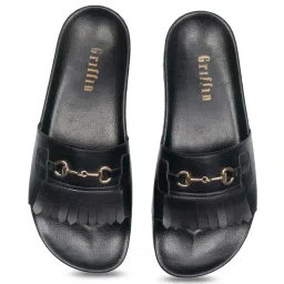 Griffin Men's Black Slides image 1