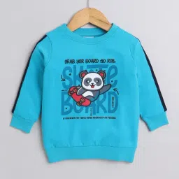 Bumzee Boys Blue Printed Full Sleeves Sweatshirt-image-65