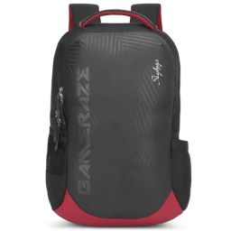 Skybags Gameraze 01 Gaming Black & Red Polyester Printed Laptop Backpack - 25 Ltrs-63