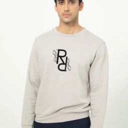 Rare Rabbit Grey Cotton Regular Fit Embroidered Sweatshirt-picture-46
