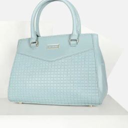 Van Heusen Blue Textured Free Size Handbag-19