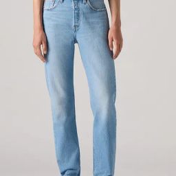 Levi's 501 Blue Cotton Regular Fit Jeans-image-72
