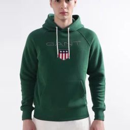 GANT Green  Regular Fit Printed Hooded Sweatshirt-picture-46