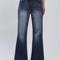 Label Ritu Kumar Blue Relaxed Fit Mid Rise Jeans-image-93
