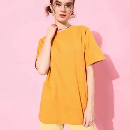 Dillinger Mustard Cotton Graphic Print Oversized T-Shirt-picture-23