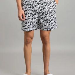 Bewakoof White Printed Boxer Shorts-image-0