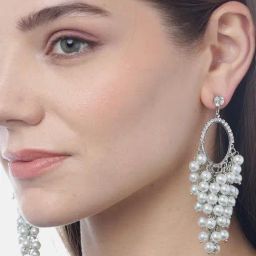 YouBella Crystal Valentine Collection Silver-Plated White Dangler Earrings for Women-image-89