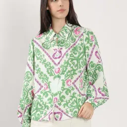Vero Moda Green Printed Casual Shirt-picture-27