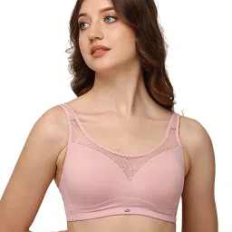 Soie Pink Non-Wired Full Coverage Bra image 1