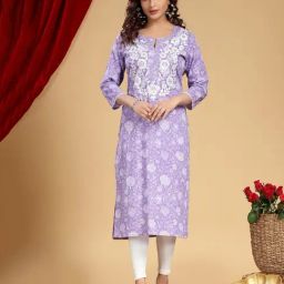 Cotton Culture Purple Kurta-image-82