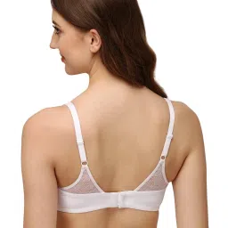 Soie White Non-Wired Full Coverage Bra image 2