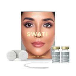 Swati Cosmetics Coloured Contact Lenses - Graphite (6 Months, Power - 5.75)-image-83