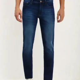 Allen Solly Navy Cotton Skinny Fit Jeans-image-98