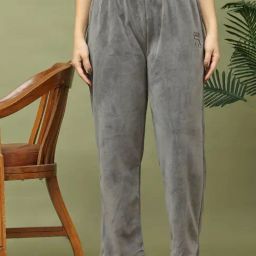 TAG 7 Grey Velvet Regular Lounge Pant-image-13