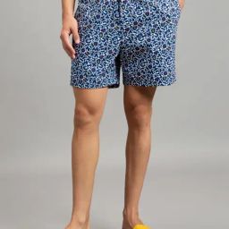 Bewakoof Blue Printed Boxer Shorts-image-75