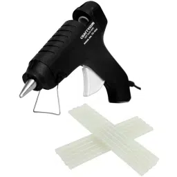 CRAFTYGUN 40 W Trigger Feed Hot Glue Gun Black with 10 Stick, FD-40 W-21