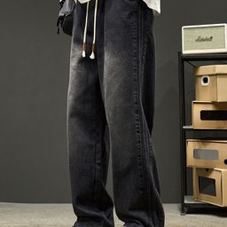 HERE&NOW Men Slash Knee Jeans-image-115