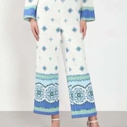 Vero Moda Cloud Dancer Printed Casual Trouser-image-14