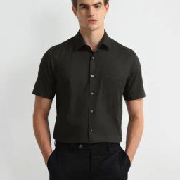 Arrow Olive Cotton Regular Fit Shirt-picture-13