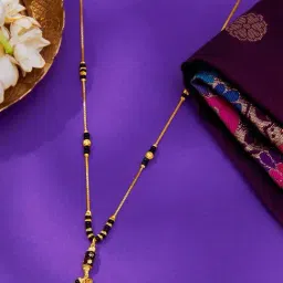 P.N.Gadgil Jewellers Blissful Beads Yellow Gold Modern Mangalsutra For Women-picture-23