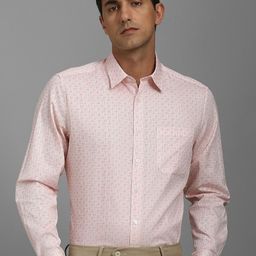 Louis Philippe Men Spread Collar Abstract Printed Cotton Formal Shirt-image-29