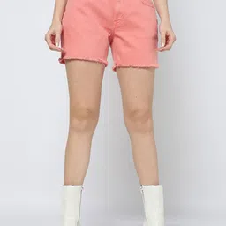 GAP Women Mid-Rise Denim Shorts-image-77