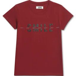 Cantabil Kids Maroon Printed T-Shirt-image-39