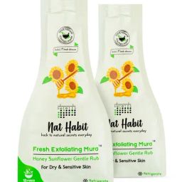 Nat Habit Honey Sunflower Gentle Rub Fresh Exfoliating Mura Face Scrub - Pack of 2-44