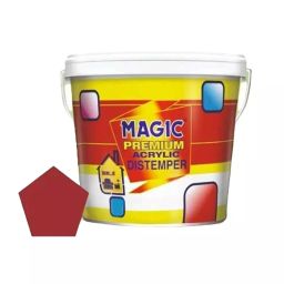 Magic Paints 10 Kg Fire Red Matte Finish Acrylic Distemper Paint, 1101-picture-28
