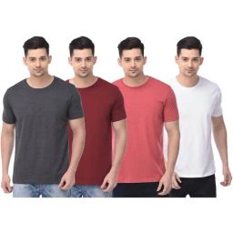 Color Capital Multicolored Regular Fit T-Shirt - Pack of 4-image-82