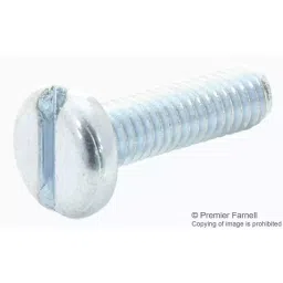 TR FASTENINGS PAN HEAD SLOTTED SCREW, STEEL, M3.5, M3.5 12 PSSTMC Z100 (Pack of 100 Pcs)-17