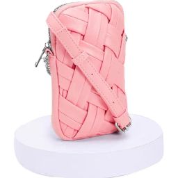Forever Glam by Pantaloons Pink Woven Medium Mobile Pouch-image-47