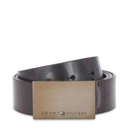 TOMMY HILFIGER Brown Herlev Leather Printed Waist Belt-image-66