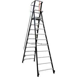 Liberti FRP Ladder with Platform & Hand Rail 396.24 cm (13 ft ) Height 10 Steps, P5410H-image-36