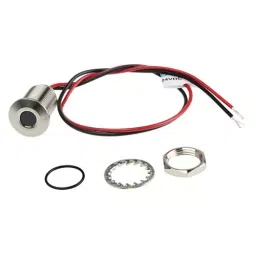 RS PRO White Panel Mount Indicator 21.6-26.4V DC, Mounting Hole Size 10 mm, Termination Type Lead Wires, IP Rating IP67, Model No 1393363-21
