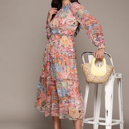 Label Ritu Kumar Chiffon Empire Dress-picture-49
