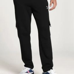 Puma Z Black Cotton Regular Fit Trackpants-image-111