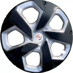 Auto Pearl SB42 R15381 mm(15 Inch) Press Type Wheel Hubcap with Retention Ring Glossy Silver Black Wheel Cover for Maruti S-Cross DDiS 200 Alpha (Set of 4)-image-99