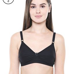 Bodycare Women Pack of 3 Black Solid Everyday Bra 5518B-image-109