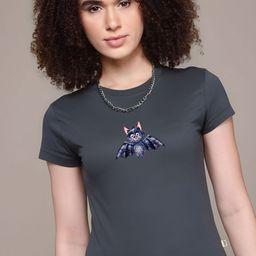 SZN Women Graphic Printed Round Neck T-shirt-picture-0