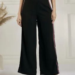 Marie Claire Black High Rise Flared Trousers-picture-49