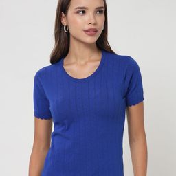 Kalt Women Ribbed Cotton Top-picture-47