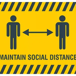 Add Gear PVC 150 Micron Rectangle Maintain Social Distancing Floor Decals (Pack Of 10 Pcs)-image-32