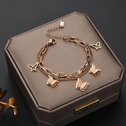 KARISHMA KREATIONS Women Rose Gold-Plated Link Bracelet-20