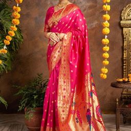 Suha Women Art Silk Saree With Blouse Piece-picture-24