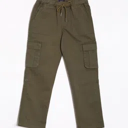 Allen Solly Junior Boys Regular Fit Solid Cargos-image-55