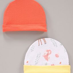 Ben Benny Caps Printed & Solid Pack of 2 White Red- Diameter 9 cm-picture-17