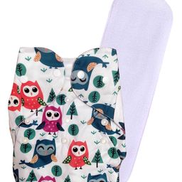 DOMENICO Washable Baby Diaper Premium Cloth Diaper Reusable, Adjustable Size, Waterproof, Pocket Cloth Diaper Nappie (1 Diaper and 1 Insert Pad)-87
