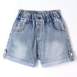 Kookie Kids Solid Colour Shorts  - Navy-image-84