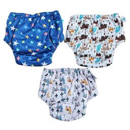 Chinmay Kids Baby Panty Boys and Girls Reusable Washable Waterproof Printed Panty Pack of 3-14
